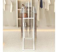 Espositore per cintura autoportante in metallo a doppia faccia decorativo rack per cravatte sciarpe e cinture Nizer multifunzionale per vetrina negozio elegante supporto accessori