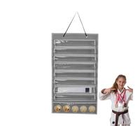 Espositore per cintura da karate, 66 x 40 cm, in feltro, per arti marziali con copertura protettiva antipolvere | Organizer da parete per taekwondoo, Judo, Karate e attrezzature per arti marziali