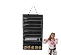 Espositore per cintura da karate | Espositore per cintura da parete con copertura antipolvere include 8 cinture da karate - Espositore per cintura da karate, mostra risultati dei bambini: questo
