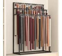 Espositore per Cinture da Pavimento, Portacravatte in Metallo A 3 Strati, Appendiabiti, Sciarpa, Stand, Scialli, Portaombrelli, Portaoggetti, Organizer Salv, Black, 150 * 40 * 150cm(59x16x59inch)