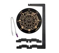 Espositore per collane, 18 x 32 cm, supporto per gioielli, supporto per venature del legno, espositore decorativo per streghe con atmosfera spirituale, elegante decorazione per soggiorno, meditazione