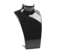 Espositore per collane da manichino, supporto per busto di collana, espositore per collane da manichino in plastica, organizer per esposizione di collane, porta orecchini a goccia (nero)