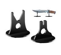 Espositore Per Coltelli | Porta Mensola 2 Pezzi Base Antiscivolo,Supporti Per Esposizione In Materiale Acrilico - Per Feste Cucina Piano Tavolo Scrivania Casa Toeletta Collezione Per Camere