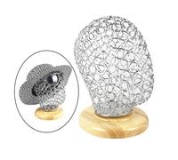 Espositore per cuffie per gioielli con parrucche per occhiali in metallo