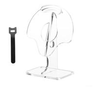 Espositore per cuffie Shokz Bone in acrilico, controllato dimensionalmente per un'efficiente integrazione del layout della scrivania e neutralità visiva (trasparente)
