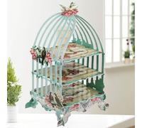 Espositore per cupcake con supporto per torta a gabbia a 3 strati per