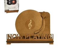 Espositore per dischi, in legno, con supporto per dischi in vinile, con contenitore, per scaffali da collezione, per sala musica, casa, soggiorno, studio