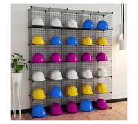 Espositore per elmetti rigidi di grande capacità, da pavimento, resistente, per vigili del fuoco, da corsa, da costruzione, ideale per negozi al dettaglio, officine, fabbriche, uffici (185 x 37 x 216