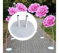 Espositore per fiori con palo base per ricevimento, supporto per fiori in