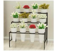 Espositore per Fiori con secchi per Fiori, ripiano Mobile per Carrello per Piante, ripiano per Contenitore per Fiori recisi, espositori per Piante per fioristi, scaletta per Fiori