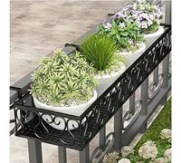 Espositore per Fioriere da Balcone Supporto Succulento in Vaso Ringhiera Pensile per Fiori in Ferro Battuto Appendiabiti per Vasi di Fiori Supporto Ringhiere per Finestre Scaffali Porta Piante (Color