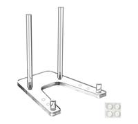 Espositore per foto, 14 x 14 x 13 cm, cavalletto per opere d'arte, in acrilico regolabile con supporto trasparente, espositore da scrivania per scaffali, cartoline, tablet, album, casa e ufficio