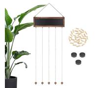 Espositore per foto da appendere alla parete, struttura in legno con tonalità della terra, mostra di immagini ricordo, layout di immagini sospese, di visualizzazione porta carte | per