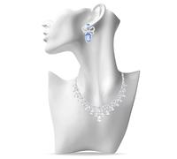Espositore per gioielli, collana manichino busto modello supporto, display busto gioielli, display per collane, orecchini e gioielli (bianco)