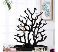 Espositore per gioielli, elegante espositore a torre con albero per collane