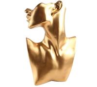 Espositore per Gioielli Jewelry Pendant Necklace Mannequin Display Bust for Earring Holder Window Rack(Golden)