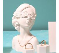 Espositore per gioielli Mannequin Sculpture Girl Statue per armadietto da