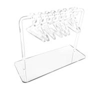 Espositore per gioielli - Mini appendiabiti in acrilico, mini appendiabiti in acrilico, disposizione ordinata a più fessure che migliora la visibilità dei gioielli | Adatto per banchi di boutique, ban