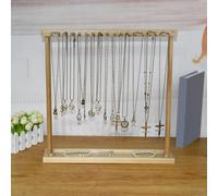 Espositore per Gioielli Moderno Espositore per Collana in Legno con Ganci