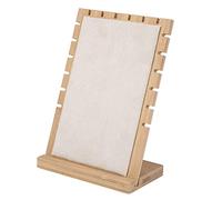 Espositore per Gioielli, Supporto per gioielli in legno Rastrelliera in Metallo e Legno per Collane Braccialetti Orecchini Borchie Anelli per Ragazze e Donne