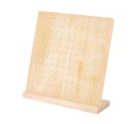 Espositore per lavagnetta forata, in legno, per collane e collane, multifunzione, per collane, portachiavi, gioielli, strumenti