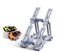 Espositore per Lego Technic Cars Building Block Kit | Supporto a 2 ripiani per 42204 42205 42173 42161 42138 e altri, set da esposizione per ragazzi, ragazze, adulti