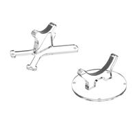 Espositore Per Mazza Da Baseball - 2 Supporti Per Bastoncini Da Baseball - 3,46x3,46x1,77 Pollici Supporto Per Asta Da Colpire In Acrilico Per Bastoncini Da Softball Da 8 Pollici Pratica Sportiva Rico