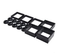 Espositore per monete 3D con cornice in plastica galleggiante, adatto per esporre medaglie, monete, gioielli, chip del casinò e souvenir da collezione (nero)