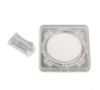 Espositore per monete in acrilico trasparente con staffa girevole, contenitore commemorativo rotante per la protezione, organizer trasparente per vetrina da collezione fino a 40 mm di diametro