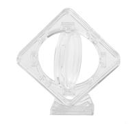 Espositore per monete in acrilico trasparente, con supporto, per medaglie commemorative, diametro 40 mm, scatola protettiva per raccogliere ed esporre monete