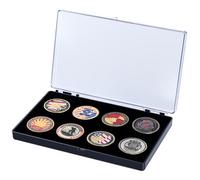 Espositore per monete militari, porta monete Challenge per medaglie commemorative da 40 mm, fiches da poker (confezione da 2)