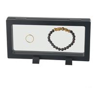 Espositore per monete per collezionisti, 2 scomparti in plastica trasparente con capsule protettive, scatola per gioielli per medaglie e francobolli, fornitura numismatica