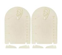 Espositore per orecchini in vendita, espositore per orecchini, espositore 2 pezzi porta orecchini in legno con dimensioni, organizer per gioielli a forma di arco Espositore orecchini misura per