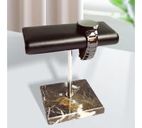 Espositore per orologi in pelle PU Base in marmo Nero Conservazione durevole per