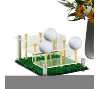 Espositore per palline da golf, custodia da collezione per golf, 15 x 18 cm, organizer sportivo autentico, organizer in acrilico trasparente, design da parete per soggiorno, studio, stanze, uso tavolo