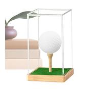 Espositore per palline da golf - Supporto trasparente antipolvere Scatola di immagazzinaggio Custodia protettiva Sfera singola Cubo acrilico | Scaffale da collezione Scrivania Camera Casa Ufficio
