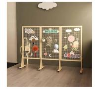 Espositore Per Pannelli Gridwall, Griglia Per Pareti Mobili Da Pavimento, Torre Di Pannelli Gridwall Con Base Triangolare, Per Fiere Artigianali E Al DettaglioPannelli Grid Wall(165x40x140 cm)