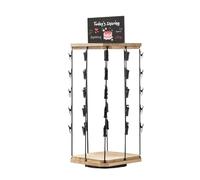 Espositore per patatine - Organizzatore per snack girevole a 360° con clip a 5 livelli e 40, scaffale per dispensa da cucina | Porta patatine con bacheca per la casa, organizzazione della cucina, disp