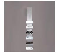 Espositore per Piastrelle a Parete a 6 Ripiani, scaffale per Piastrelle in Ceramica Commerciale per Negozi al Dettaglio, Grande espositore Argentato (30x20 cm/11,8x7,9 Pollici)