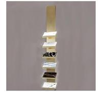 Espositore per Piastrelle da Parete a 6 Ripiani, Grande espositore per Piastrelle in Ceramica per Negozi al Dettaglio, Organizer per scaffali Commerciali - Finitura Oro, 40x30 cm (15,8x11,8