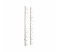 Espositore per piastrelle da parete, espositore per campioni di piastrelle, espositore per campioni di piastrelle in porcellana metallica a 10 ripiani(White,Slots:10cm)