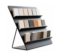 Espositore per Piastrelle da Pavimento, Campione Espositore da tavolo per piastrelle Porta, Supporto per porta campione trapezoidale, per Negozi al Dettaglio(50*30*50cm/19.7*11.8*19.7in)
