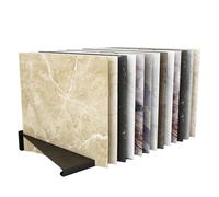 Espositore per Piastrelle,espositore per Porcellana da Pavimento,Supporto per Campioni in Gres Porcellanato da Pavimento,con 13 Slot per Carte,Adatto per Showroom, Superme, One Color, 100x30x10cm