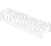 Espositore per piastrelle in acrilico con 14 scomparti per schede, supporto per campioni da banco per piatti in pietra di quarzo e piastrelle di marmo traslucido, 60 x 10 x 13 cm, elegante e