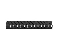 Espositore per Piastrelle in Ceramica, scaffale Nero per Campioni di Materiali edili, espositore Verticale per Campioni di Ceramica con 13 Scomparti per schede, Ideale per Negozi e Showroom.