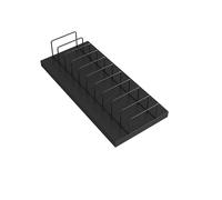 Espositore per piastrelle salvaspazio, per campioni di piastrelle, 10, 20, 30, portatile, design nero, per vendita al dettaglio e fiere, dimensioni (35 x 16 x 2,5 cm)