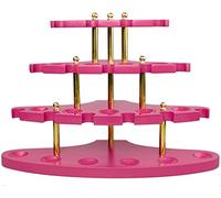 Espositore per Pipe per Tabacco in Legno, Supporto per Pipe in Legno - Supporto per Pipe per Tabacco - Portapipe a Forma di ventaglio piramidale in Legno di Noce Realizzato a Mano Forma squisita per