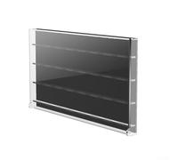 Espositore per plettro in acrilico da parete, per 32 plettri, trasparente, nero, organizer per musicisti, decorazione per casa e studio (nero)