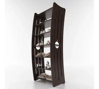 Espositore per prodotti per centro estetico in legno massello di betulla