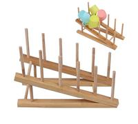 Espositore per puzzle in legno - Struttura a doppio strato, flessibile, supporto per puzle, organizzatore di stoccaggio, espositore per disegni, può contenere 5 puzzle contemporaneamente | Scolapiatt